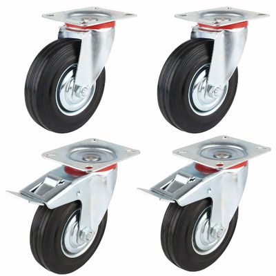 3 " 4 " 5 " 6 " 8 " дюймовые резиновые колеса, стальные колеса с подшипником OEM ODM