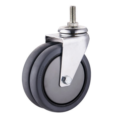Кастеры TPR 75mm 100mm 125mm PU Промышленные колеса колеса