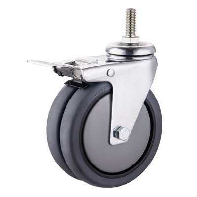 Кастеры TPR 75mm 100mm 125mm PU Промышленные колеса колеса