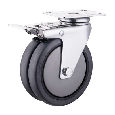 Кастеры TPR 75mm 100mm 125mm PU Промышленные колеса колеса