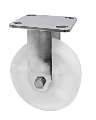 Белый PA Caster 304 из нержавеющей стали тяжеловесные колеса кастера 400KG-600KG грузоподъемность